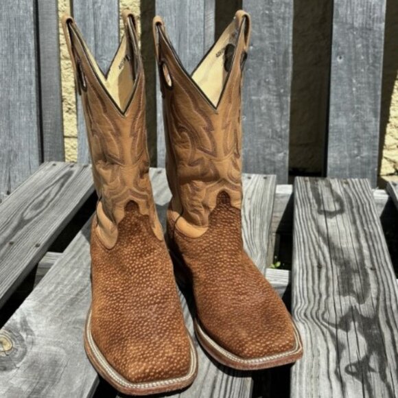Men’s Anderson Bean Carpincho Square Toe Boots Size 10 1/2 EE